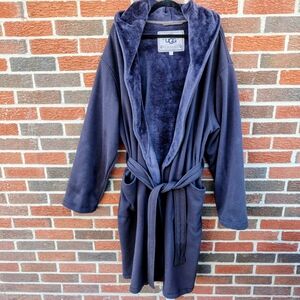 UGG Navy Blue Hooded Robe